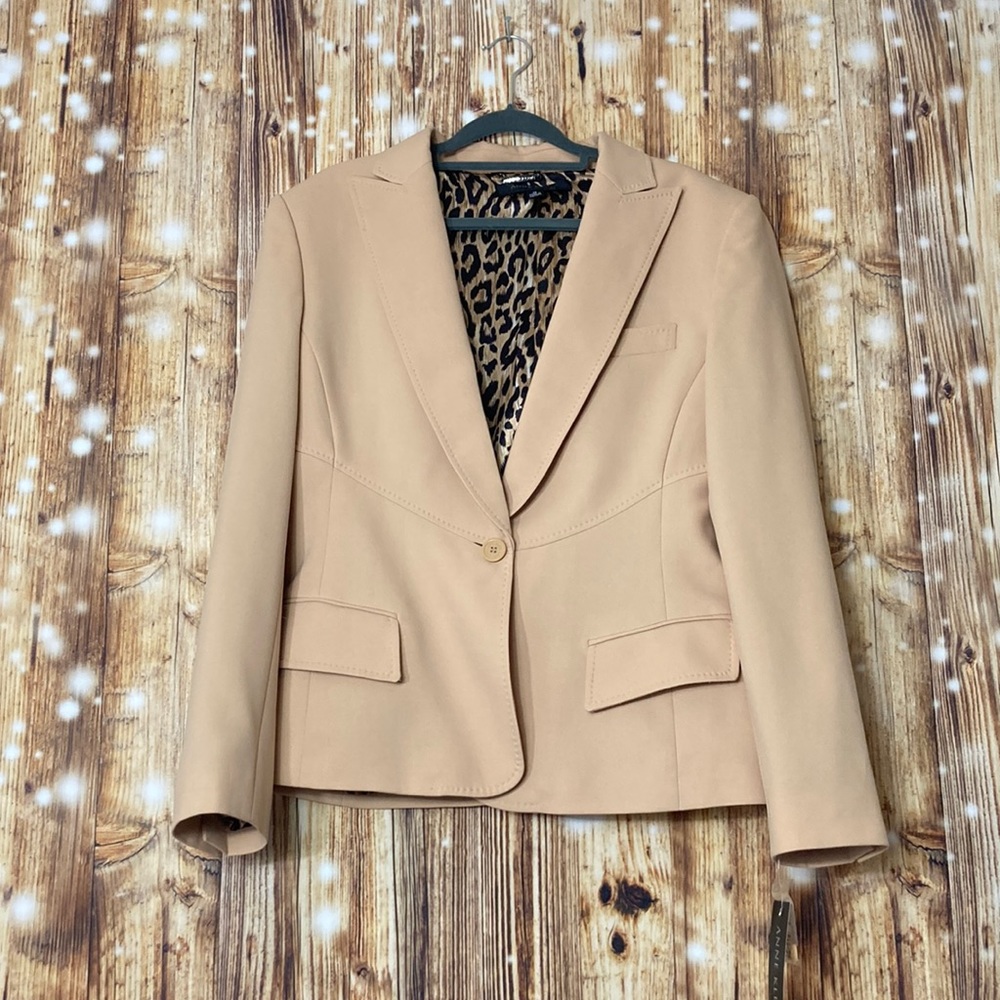 Leopard lined blazer